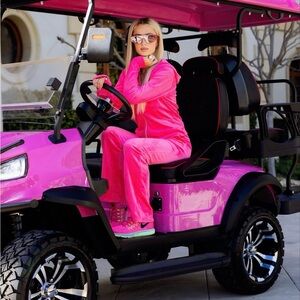 Paris Hilton Bright Pink Track Suit